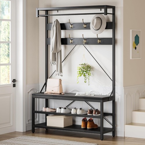 Coat rack shoe bench - coat,