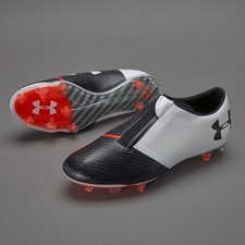 Under Armour UA Spotlight FG Leather Mens Black/White Football Boots UK 7