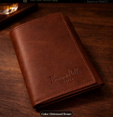 Mens genuine leather wallet - genuine,