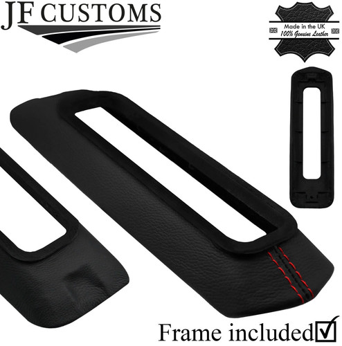 Red stitch leather handbrake - stitch,
