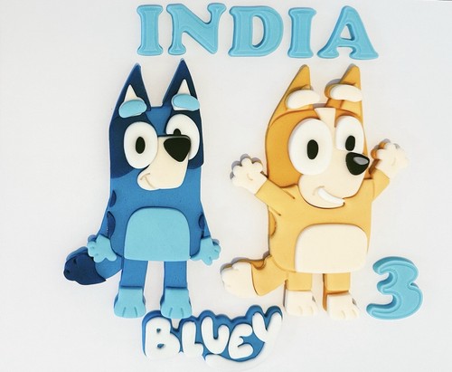 Edible fondant bluey - edible,