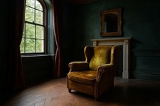 Late Victorian High Back Library / Gentleman's Chair