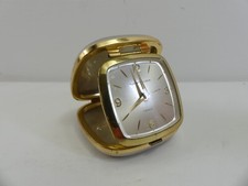 (ReJOH49) Westclox travel alarm clock 7 jewels with Japanese design pearlescent