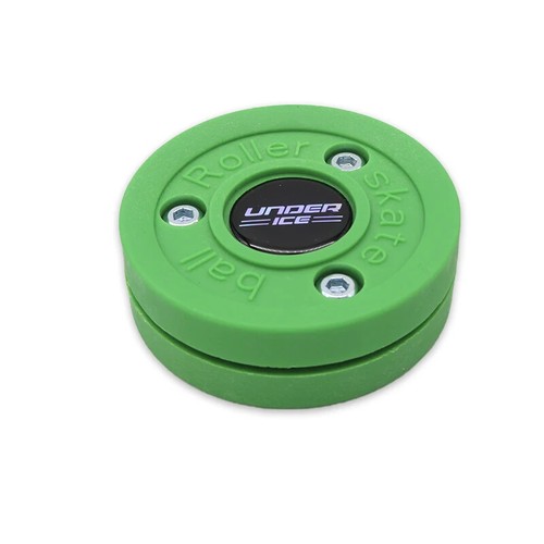 Hockey puck green biscuit - hockey,