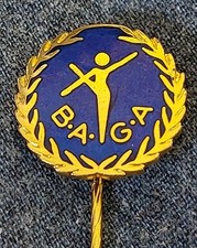 British Amateur Gymnastics Association Enamel Pin Badge BAGA Collectable 