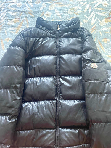 Moncler men black nylon down - moncler,