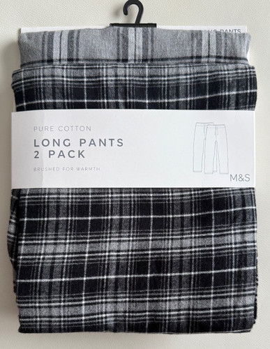 Bnip mens gents 2pk grey - bnip, m&s