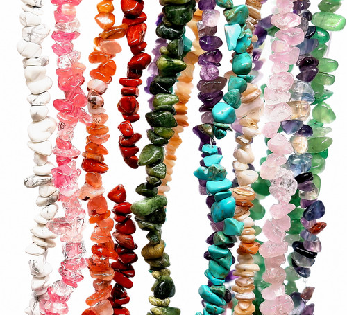 Gemstone chip beads - chip,