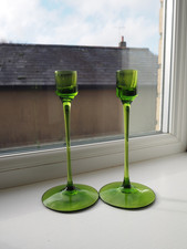 2 Wedgwood Green Glass