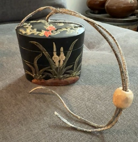 Antique wooden makie inro - antique,