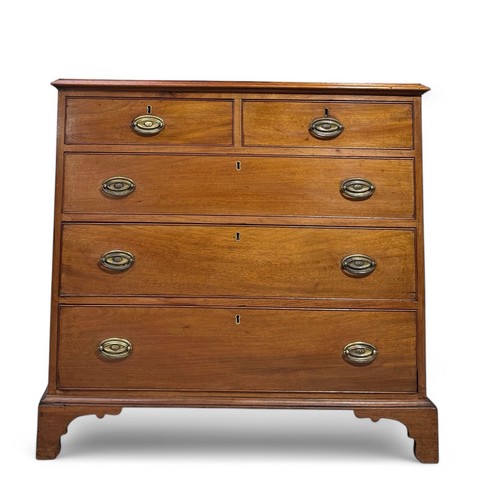 Antique georgian walnut chest - georgian,