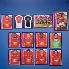 12 MANCHESTER UNITED Merlin 2018 Premier League Unpeeled Stickers Topps