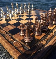 Luxury Chess Set Vintage Board