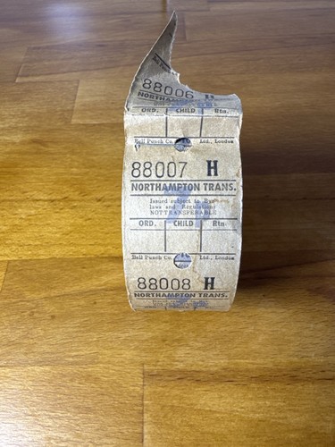 Vintage bus ticket - bus, roll