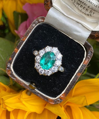 Victorian emerald and diamond - victorian,