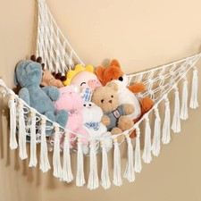 Mesh Net Cuddly Large Soft Toy Hammock Storage Teddy Bear Baby Bedroom Nursery`