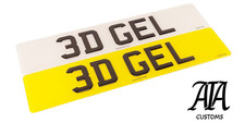 🚗 Premium 3D Gel Car Reg Plates – Road Legal | DVLA Approved 🚗