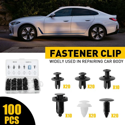 Car retainer clips 100pcs - retainer, body