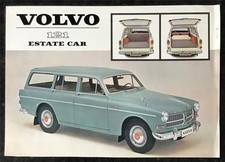 VOLVO 121 ESTATE Car Sales Specification Leaflet 1963 #RK 867 3.63 15.000
