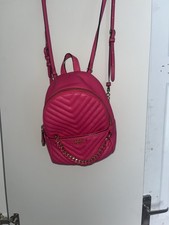 Victoria's Secret hot Pink backpack handbag - adjustable straps & zip pocket