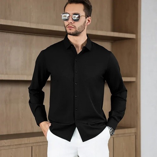 Men casual long - men's, shirt