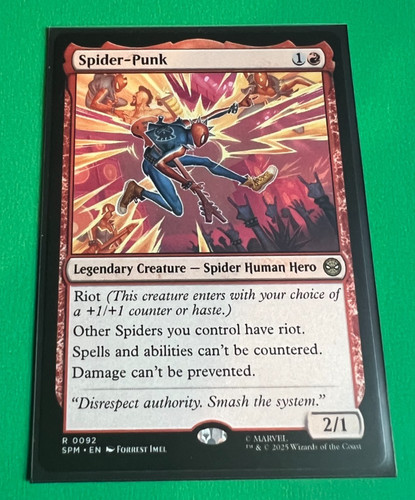 Mtg spider punk marvel - -, marvel's