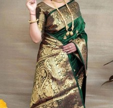 Art silk saree ethnic Indian