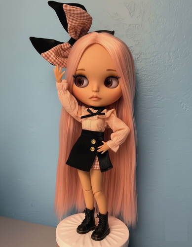 Neo blythe doll custom pink - blythe,