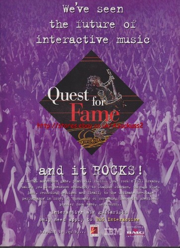 Quest for fame game - game, 1995