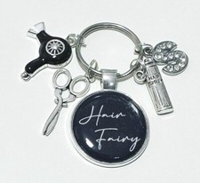 Hairdresser keyring Hair Fairy thank you gift hair stylist Mum Sister