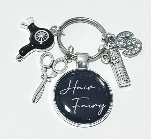 Hairdresser keyring hair - keyring, fairy