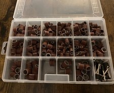 100+ pcs Sanding Bands Drum Sleeve Rotary Tool Kit for Multitools Dremel