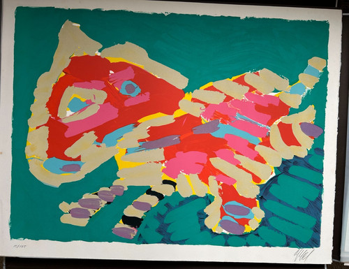 Appel lithograph luminus - k, lithograph,