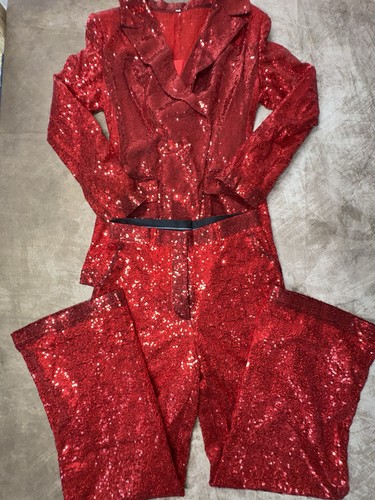 Red sequin women size party - red,
