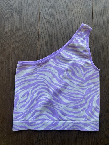 Primark lilac white ribbed - &,