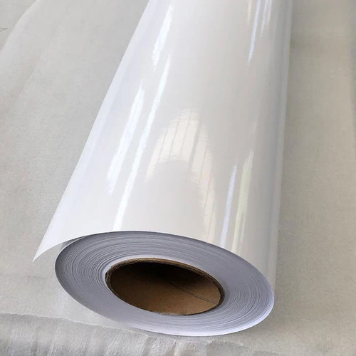 Gloss white sticky back - gloss,