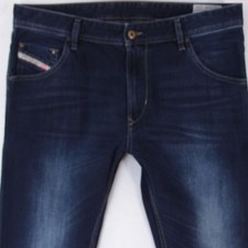 Mens Diesel KRAYVER 0837K Slim Straight Blue Jeans W33 L34