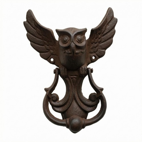 Cast iron owl door - cast,