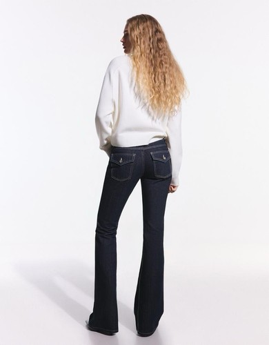 Baggy flare y2k bootcut navy - baggy,