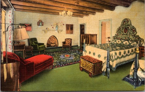 Linen postcard suite bedroom - postcard,