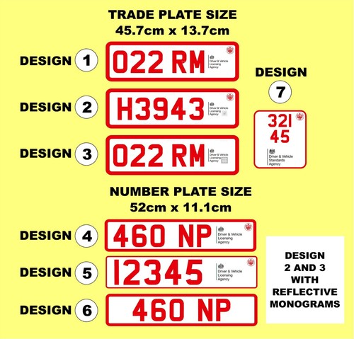 Magnetic trade plate yellow - trade,