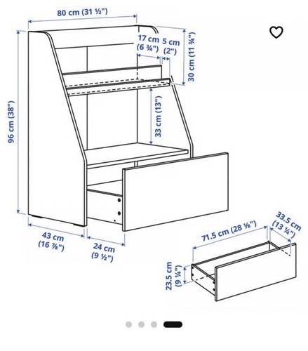 Ikea bergig white book display - bergig,