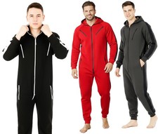 1Onesie Mens Adult Jumpsuit Warm Hooded 1Onesie1 Nightwear All in One Loungewear