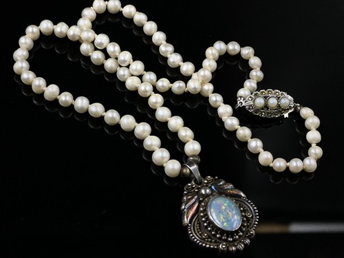 Vintage cultured pearl - vintage,