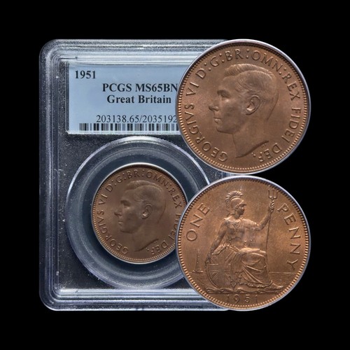Great britain 1951 penny - britain.,