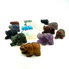 Gemstone Bear Hand Carved
