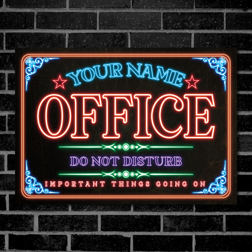 Personalised office neon - office,