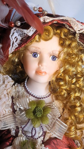 Porcelain doll molly - porcelain,