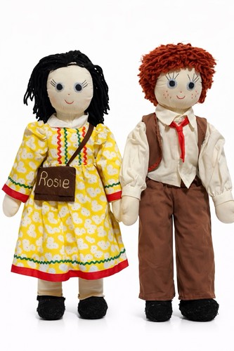 Vintage rag dolls - vintage, 23”