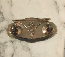 Antique Brass Art Nouveau Drawer Pull Handle Cupboard Drawer Dresser 